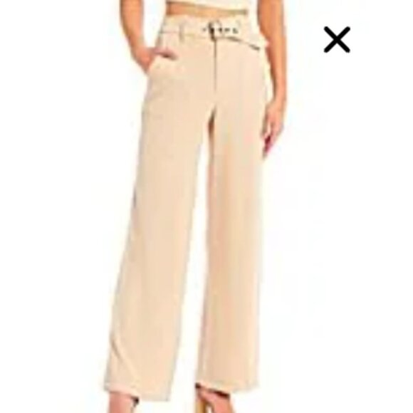 Honey & Sparkle Pants - Honey & Sparkle Wide Leg Dress Pants- Size L